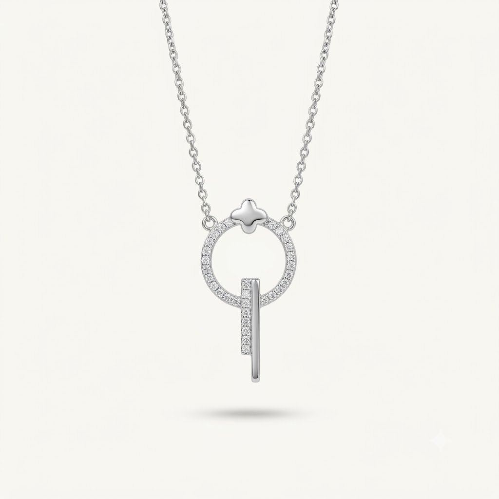 Halo Clover Necklace