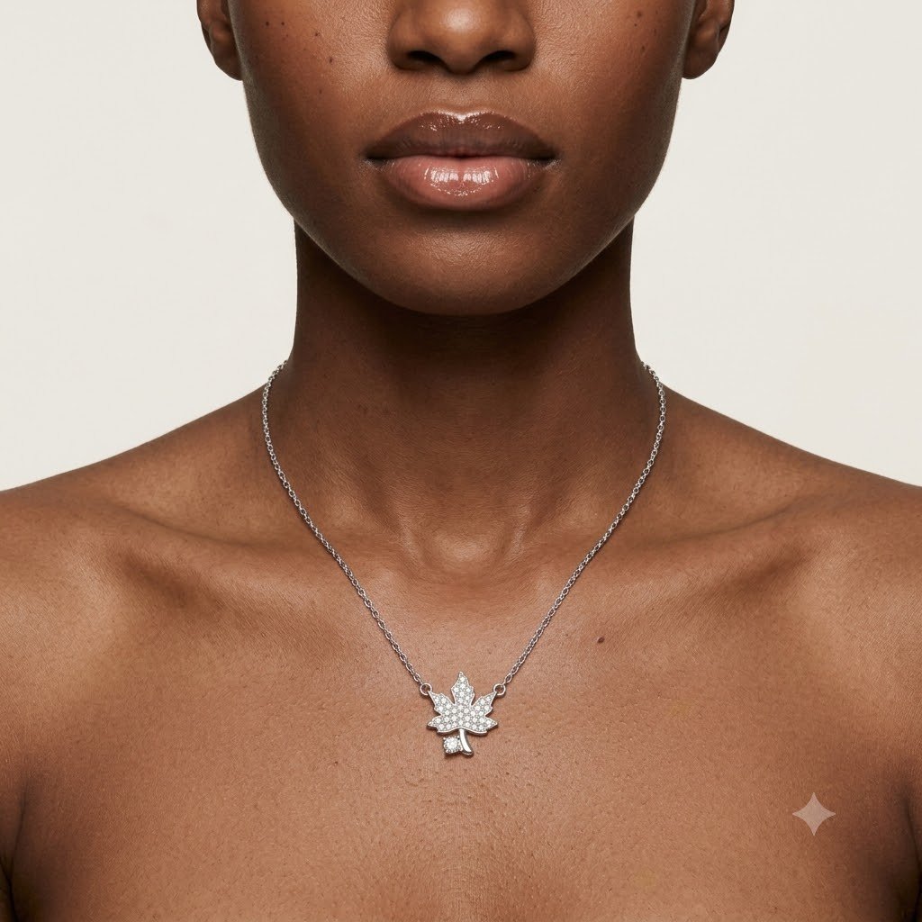 Maple Leaf Key Necklace - Image 2
