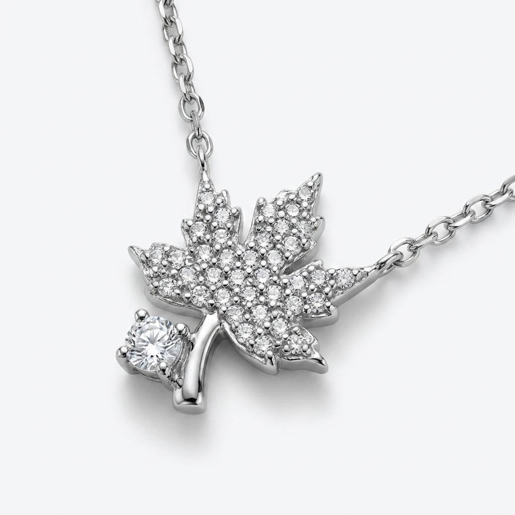 Maple Leaf Key Necklace - Image 3