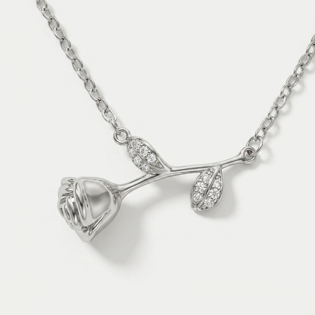 Bloom Rose Pendant Necklace