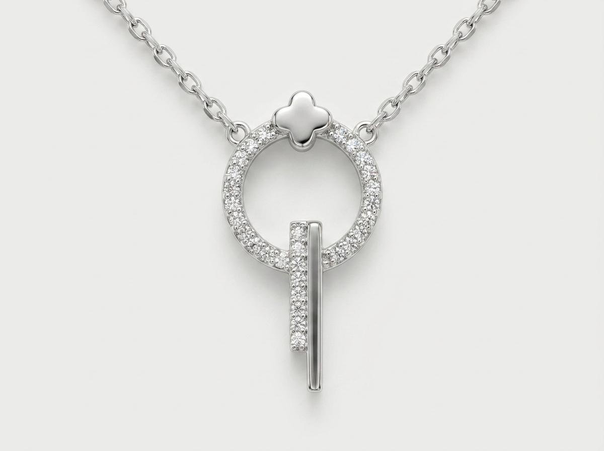 Halo Clover Necklace - Image 2