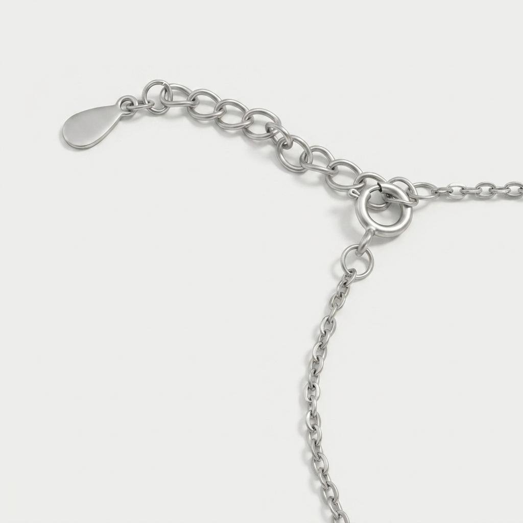 Silver Pearl Bow Bracelet for Women & Girls | Crystal Stone Studded Bracelet with Heart Chain & Pearl Charm | Trendy Fashion Jewellery - Image 3